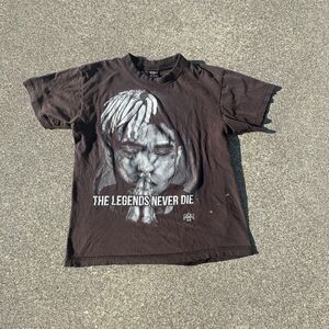 Wali Xxxtentaction T-Shirt Legends Never Die Mens Small Made in USA Y2K Brown